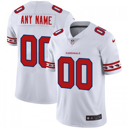 Arizona Cardinals Custom White Team Logo Vapor NFL Jersey