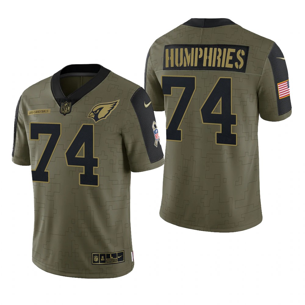 Arizona Cardinals D.J. Humphries Olive Limited Jersey 2021 Salute To Service - Men's