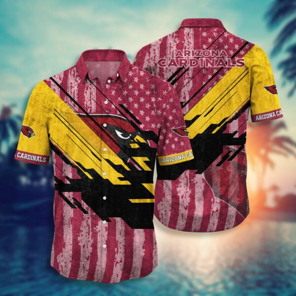 Arizona Cardinals Flag American Hawaiian Shirt