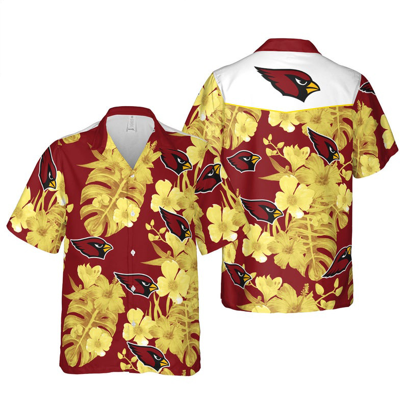 Arizona Cardinals Floral 150621 Hawaiian Shirt