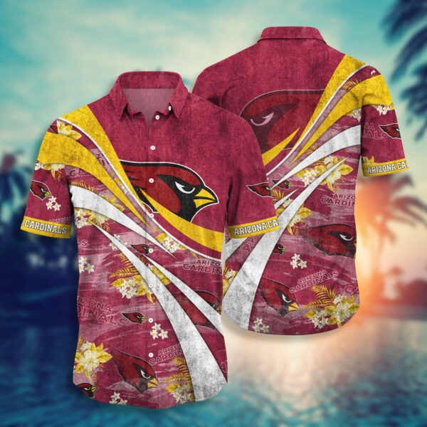 Arizona Cardinals Flower Floral Summer Hawaiian Shirt