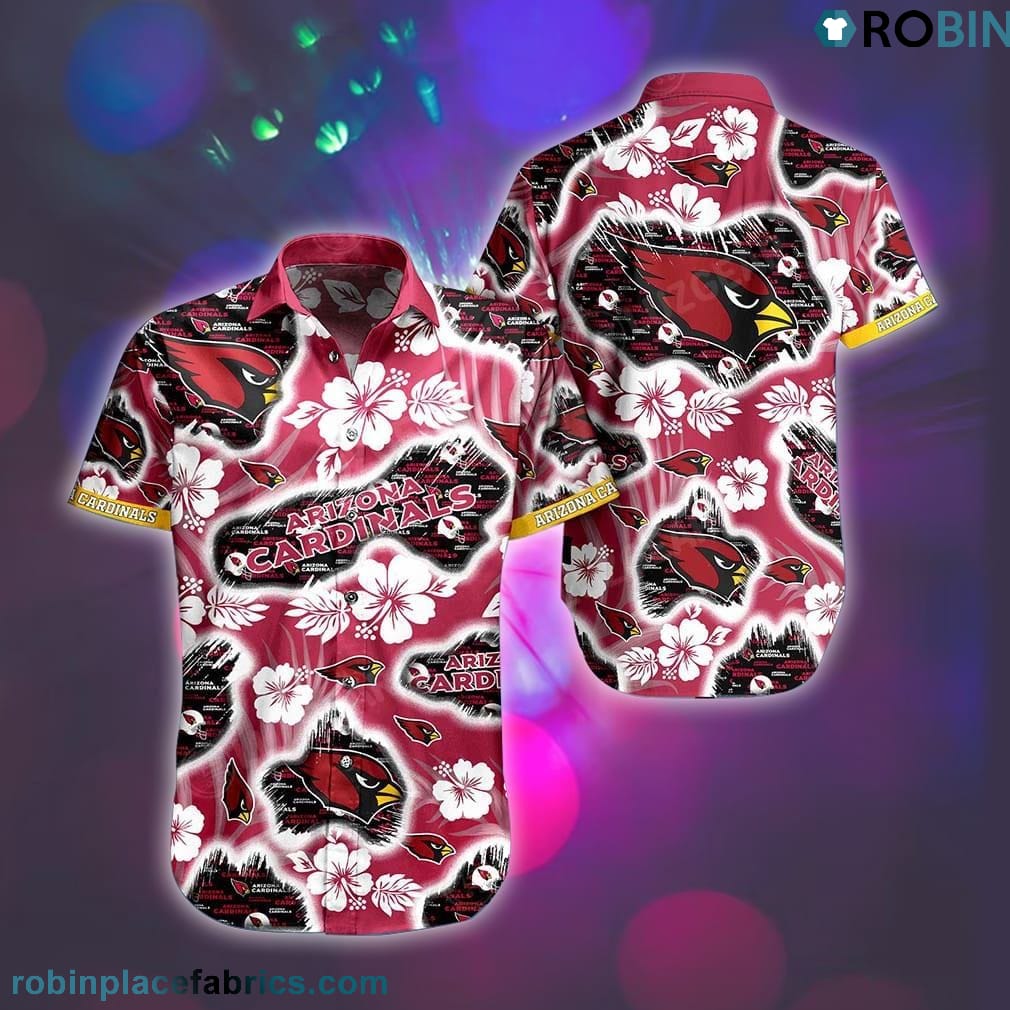 Arizona Cardinals Graphic Floral Hawaiian Shirt