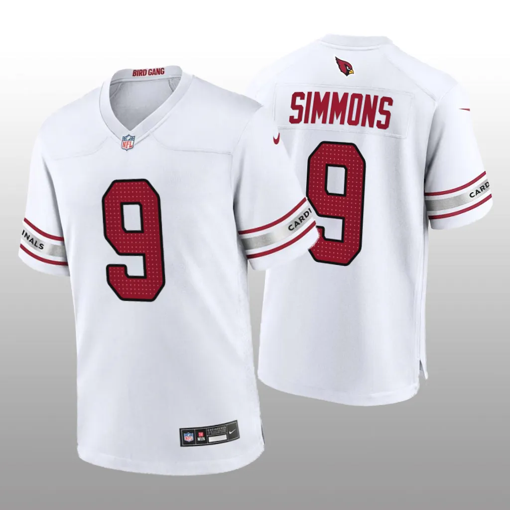 Arizona Cardinals Isaiah Simmons White Jersey Game - Men's