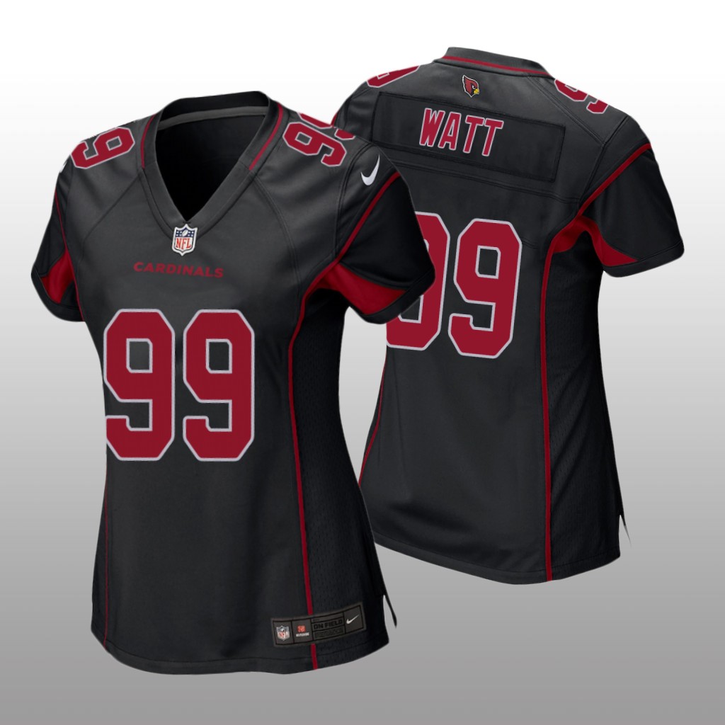 Arizona Cardinals J.J. Watt Black Jersey Alternate Game - Women's