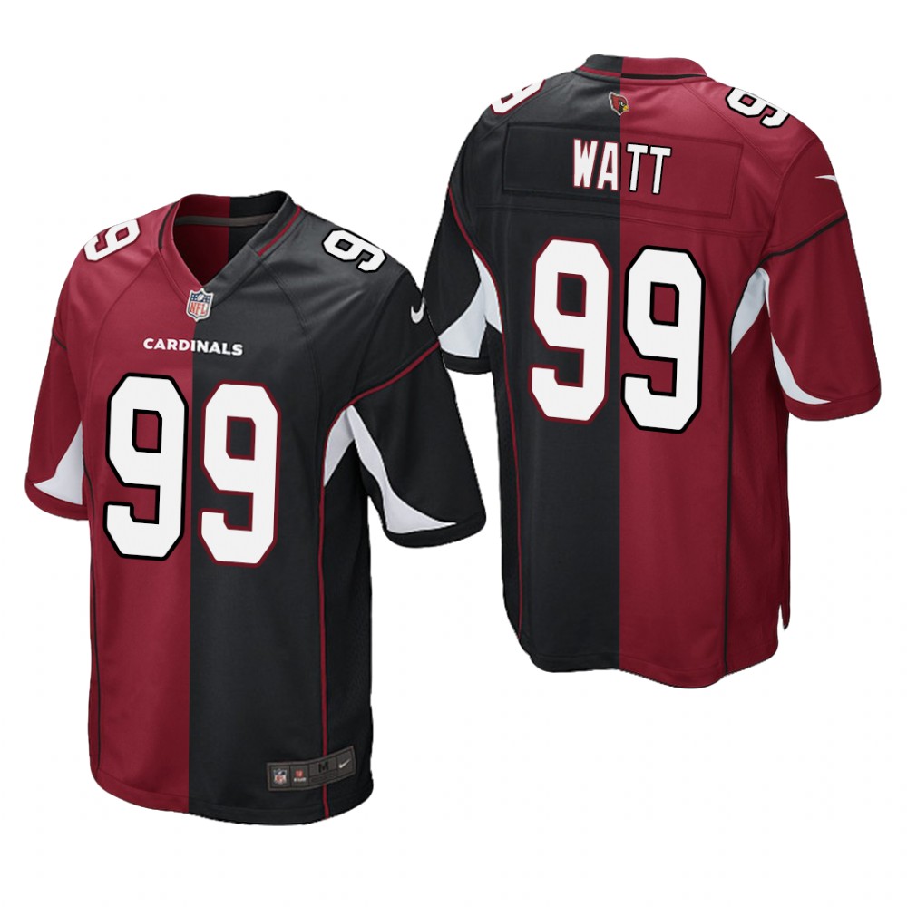 Arizona Cardinals J.J. Watt Cardinal Black Game Split - Men's