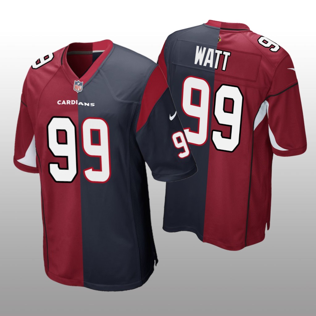Arizona Cardinals J.J. Watt Cardinal Navy Game Split - Men's