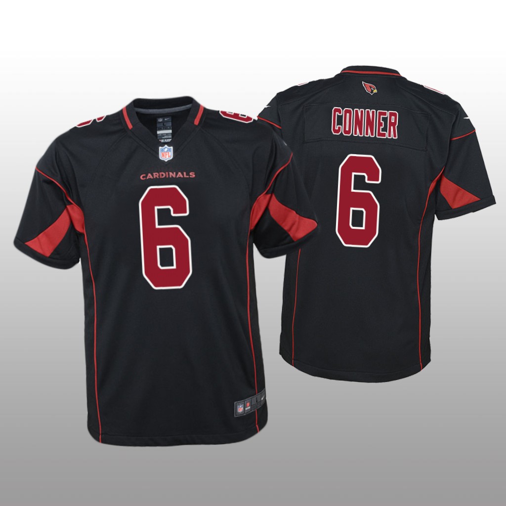 Arizona Cardinals James Conner Black Jersey Color Rush Game - Youth