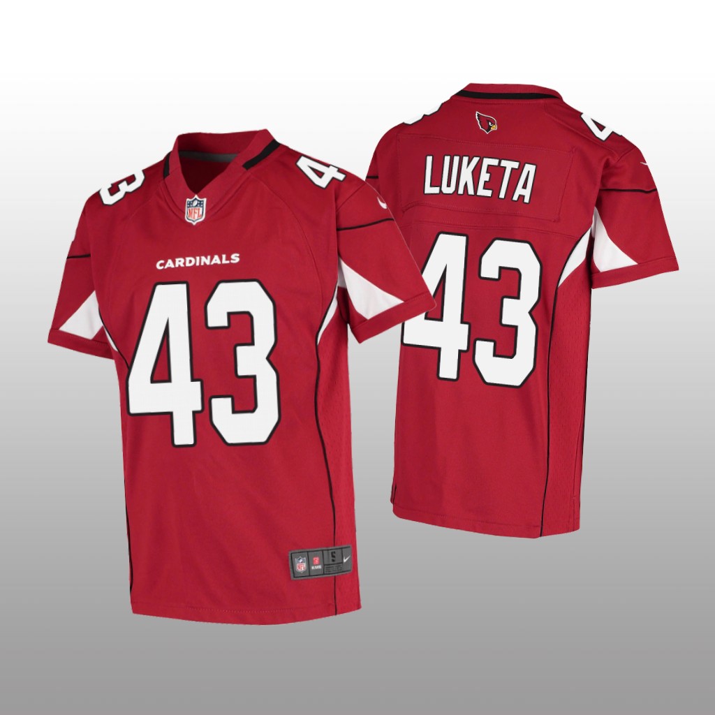 Arizona Cardinals Jesse Luketa Cardinal Jersey Game - Youth