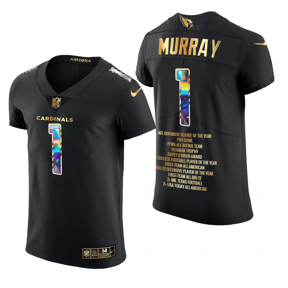 Arizona Cardinals Kyler Murray Black Jersey Career Highlights Men's