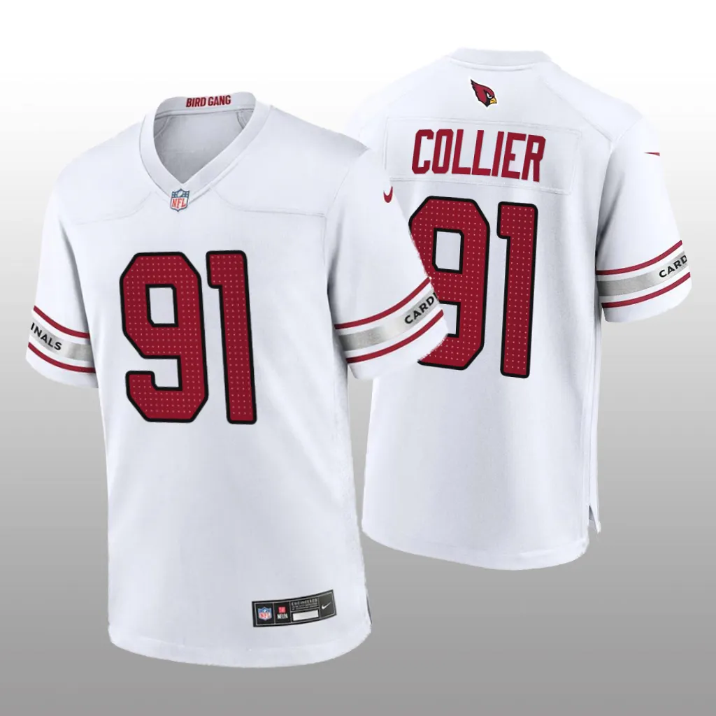 Arizona Cardinals L.J. Collier White Jersey Game - Men's