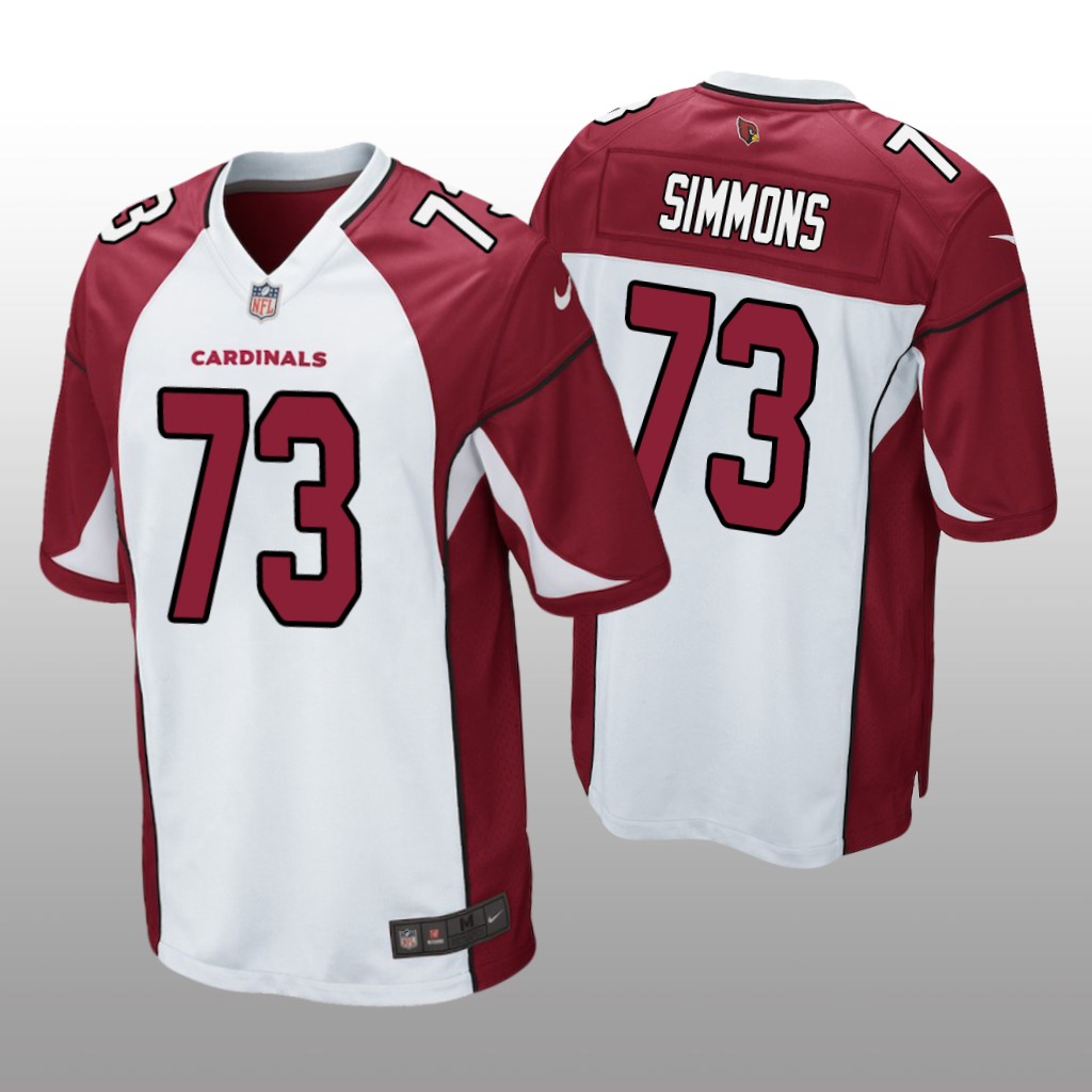 Arizona Cardinals Lachavious Simmons White Jersey Game - Men's