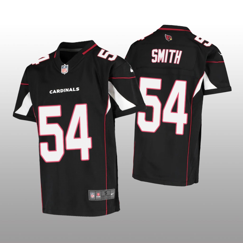 Arizona Cardinals Lecitus Smith Black Jersey Game - Youth