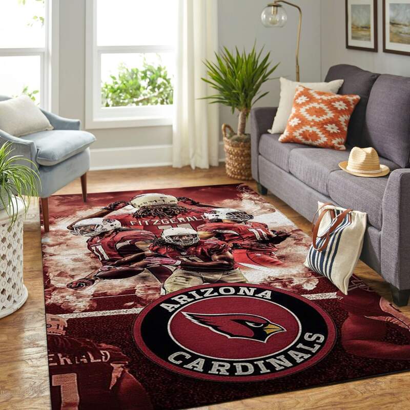 Arizona Cardinals Living Room Area Rectangle Rug