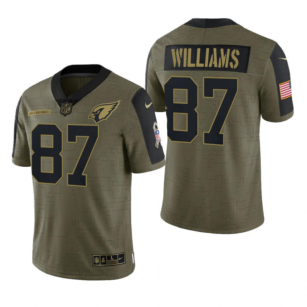 Arizona Cardinals Maxx Williams Olive Limited Jersey 2021 Salute To Service - Men's