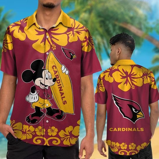 Arizona Cardinals Mickey Hawaiian Shirt