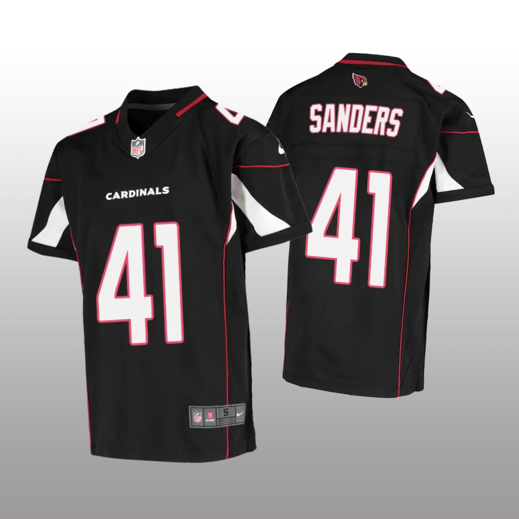 Arizona Cardinals Myjai Sanders Black Jersey Game - Youth
