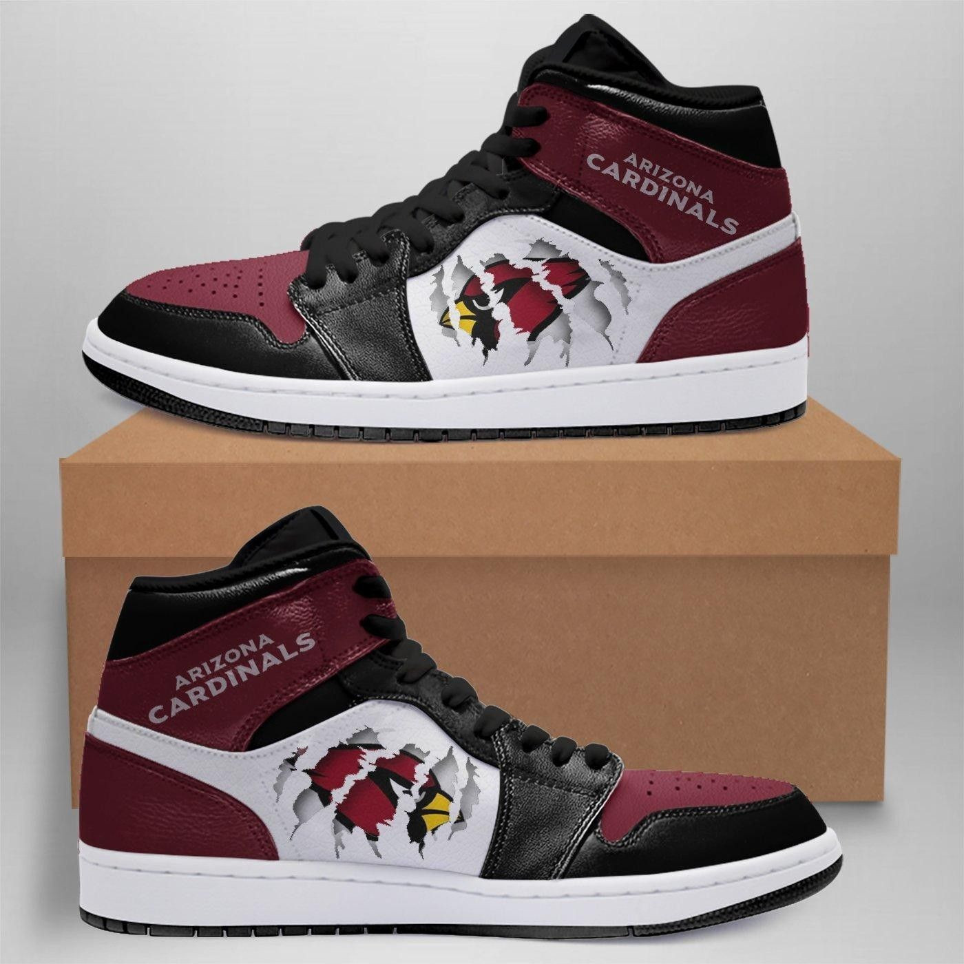 Arizona Cardinals NFL Football Team Sneakers Gift For Fans High Top Air Jordan Sneaker, Air Jordan Hightop