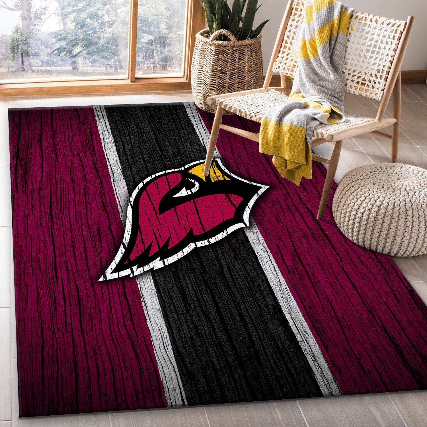 Arizona Cardinals NFL Rectangle Rug – Custom Size And Printing