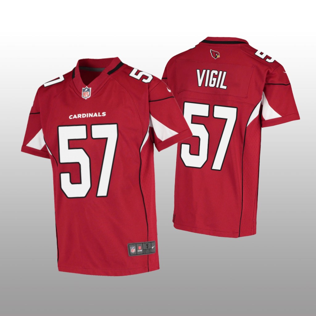 Arizona Cardinals Nick Vigil Cardinal Jersey Game - Youth