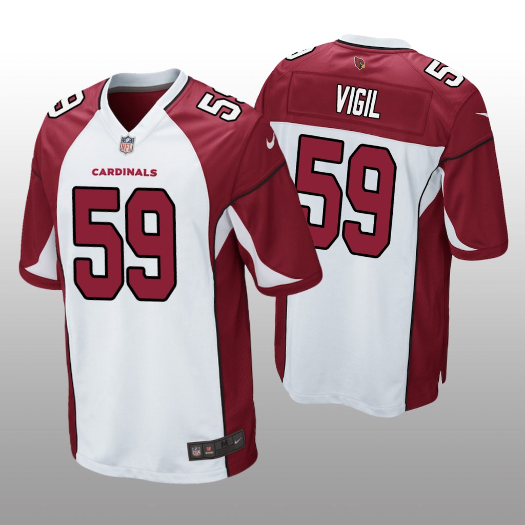 Arizona Cardinals Nick Vigil White Jersey Game - Men's