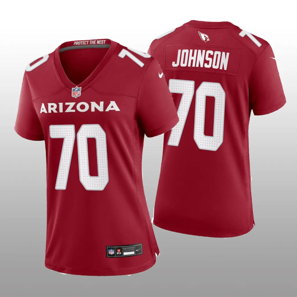 Arizona Cardinals Paris Johnson Cardinal Jersey Game - Women's