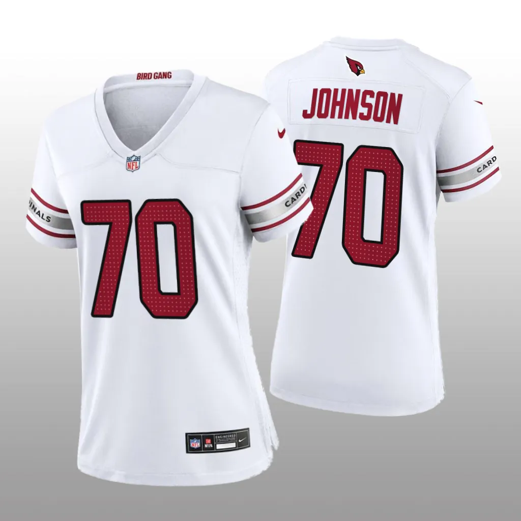 Arizona Cardinals Paris Johnson White Jersey Game - Women's