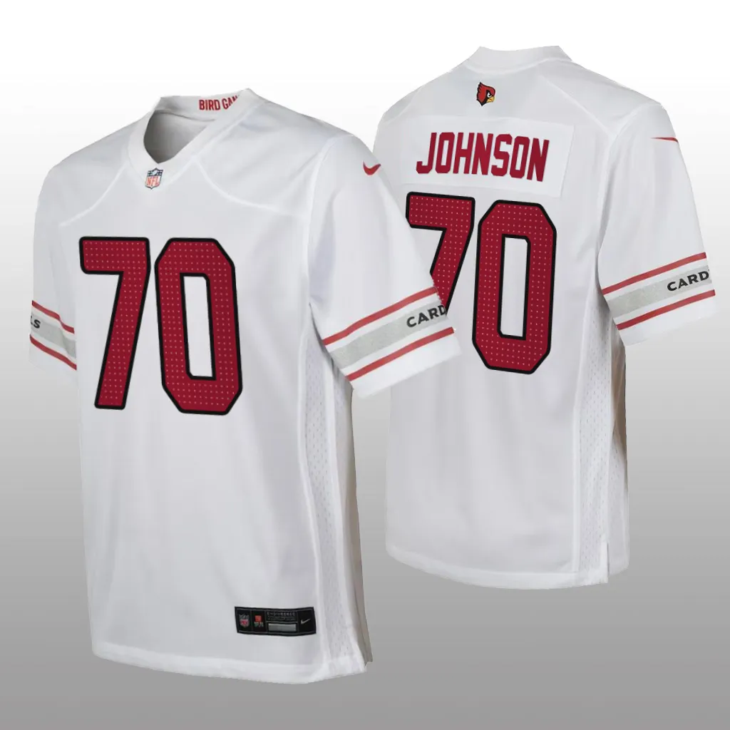 Arizona Cardinals Paris Johnson White Jersey Game - Youth