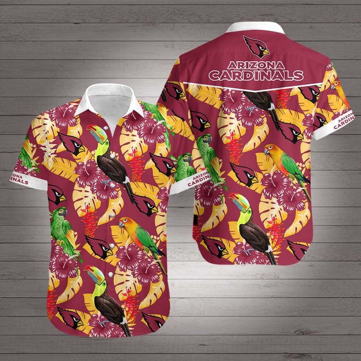 Arizona Cardinals Parrot Summer Hawaiian Shirt