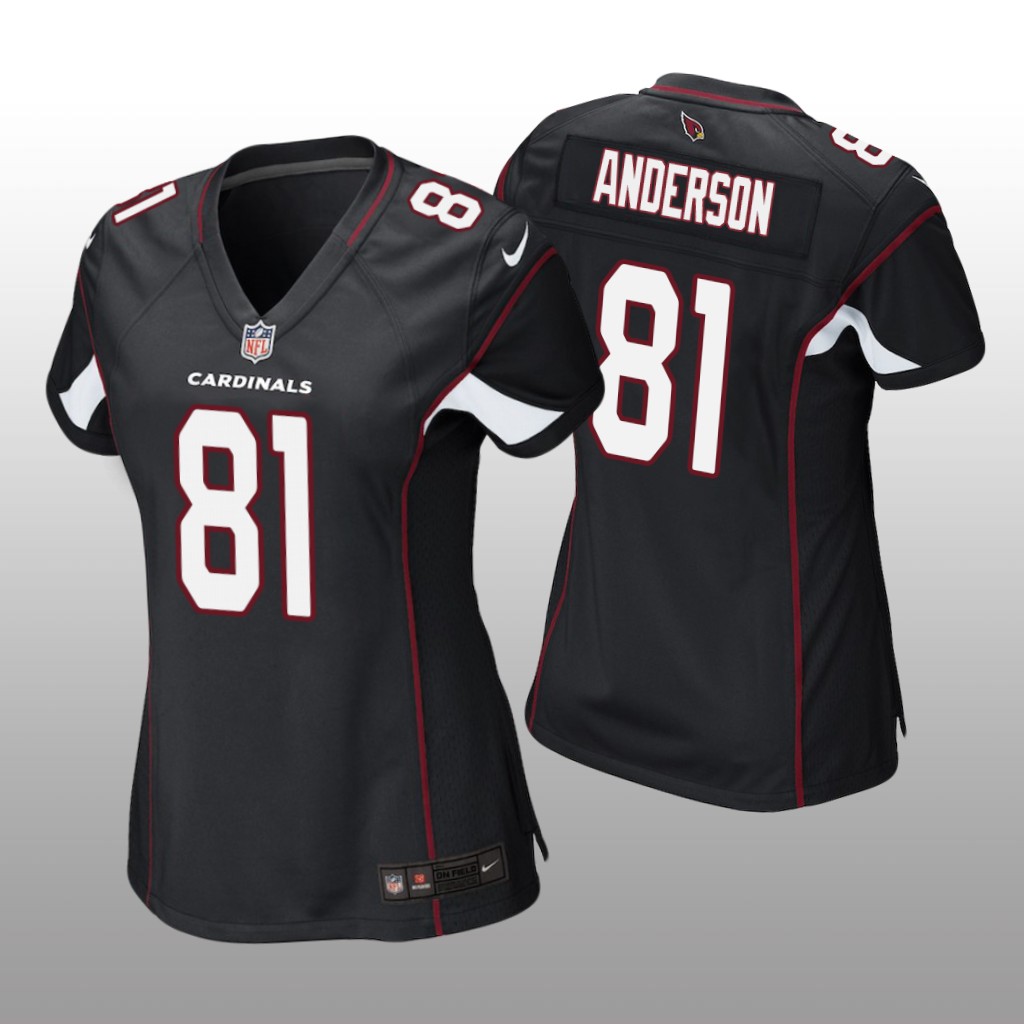 Arizona Cardinals Robbie Anderson Black Jersey Game - Women's