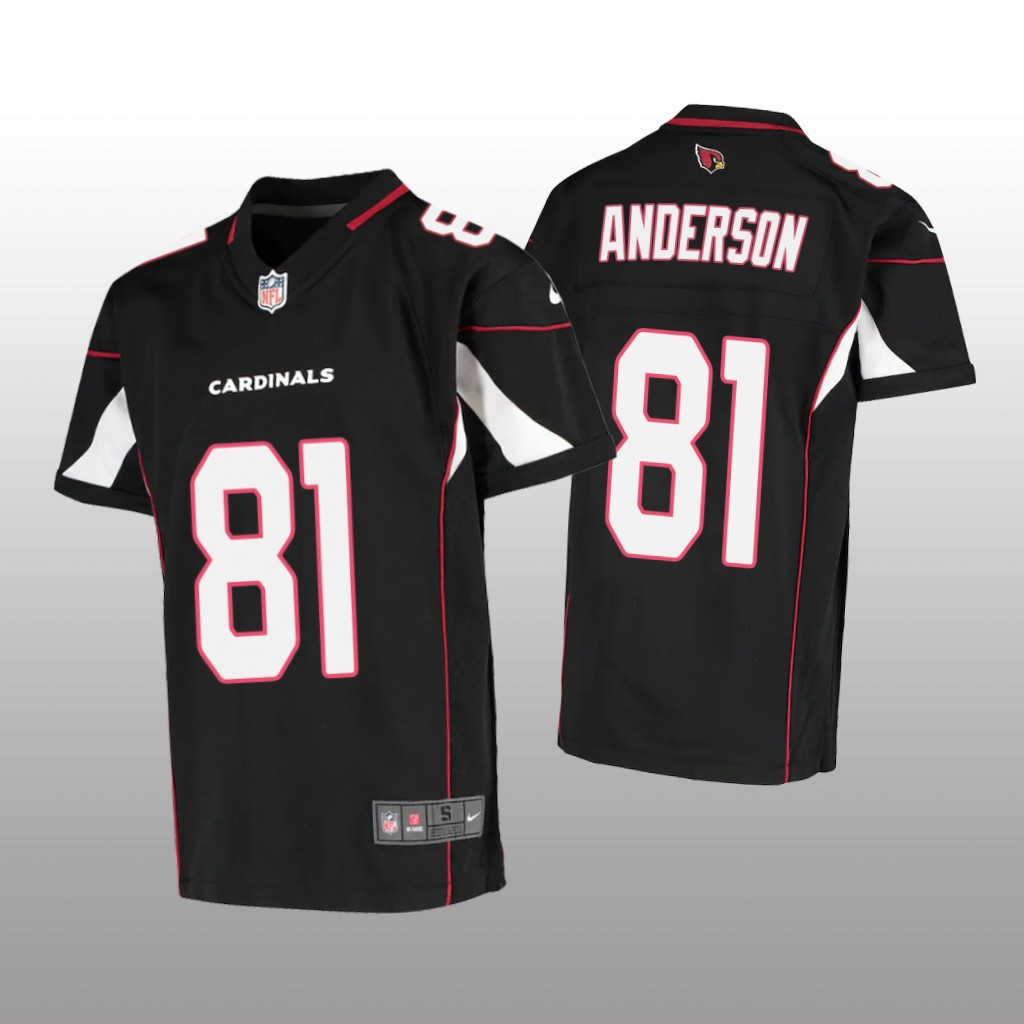 Arizona Cardinals Robbie Anderson Black Jersey Game - Youth