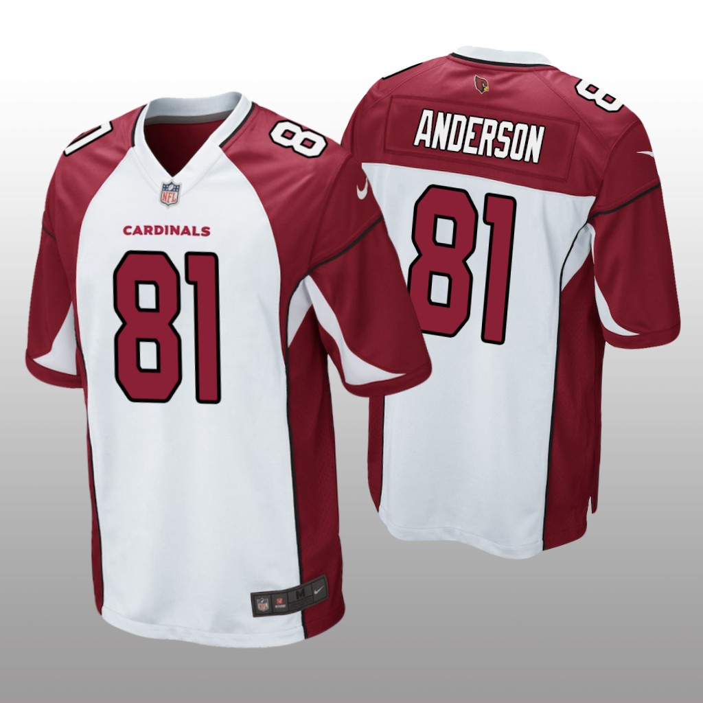Arizona Cardinals Robbie Anderson White Jersey Game - Men's