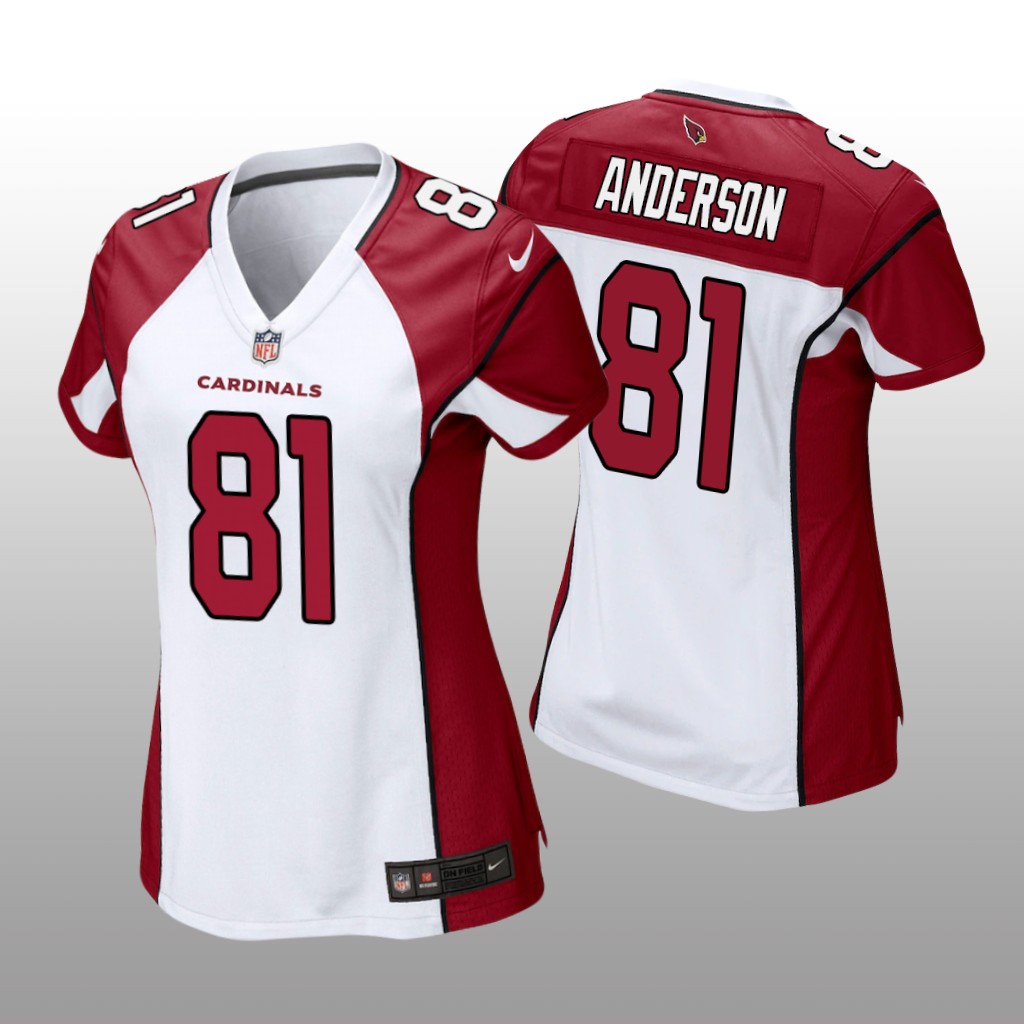 Arizona Cardinals Robbie Anderson White Jersey Game - Women's
