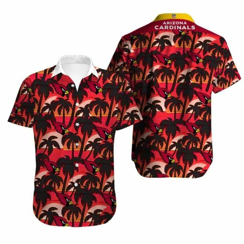 Arizona Cardinals S Summer Holiday Beach 3D All Over Printed Hawaiian Shirt Size S – 5Xl