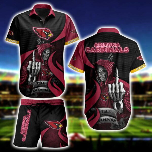 Arizona Cardinals Skull Death Hawaiian Shirt