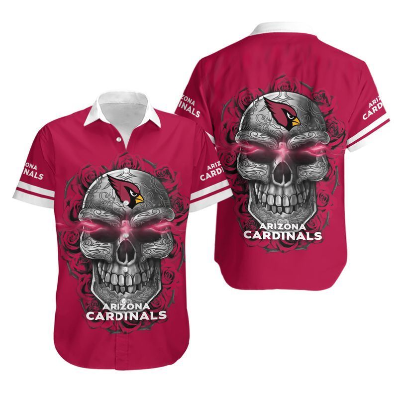Arizona Cardinals Sugar Skull Hawaiian Shirt