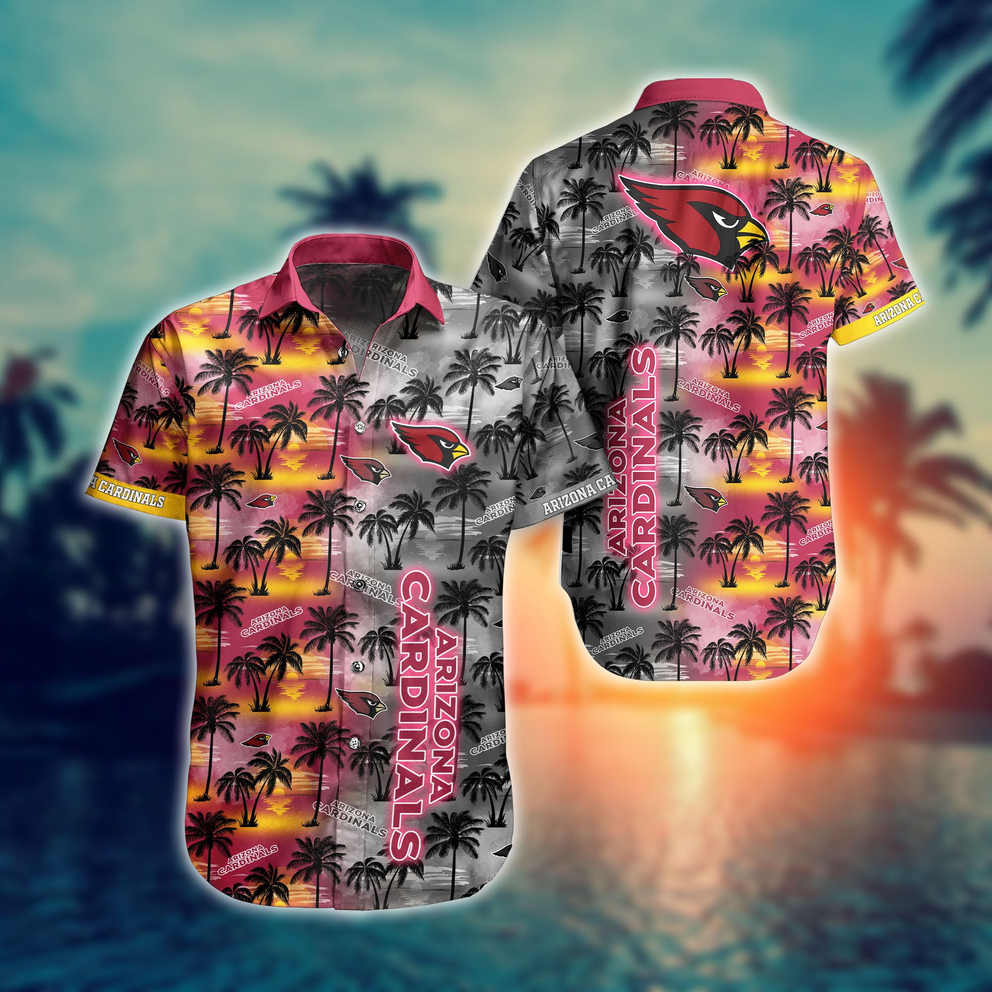 Arizona Cardinals Tropical Beach Summer Hawaiian Shirt