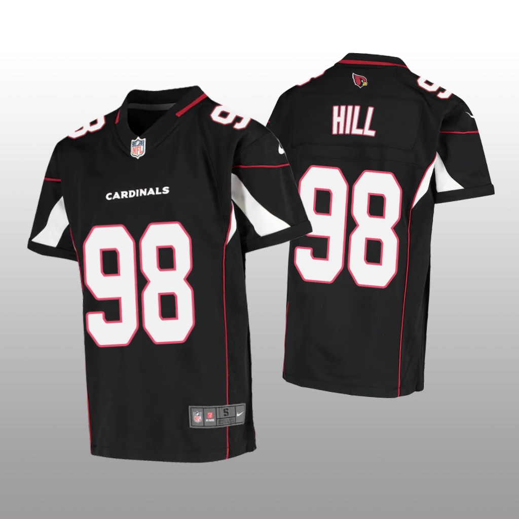 Arizona Cardinals Trysten Hill Black Jersey Game - Youth