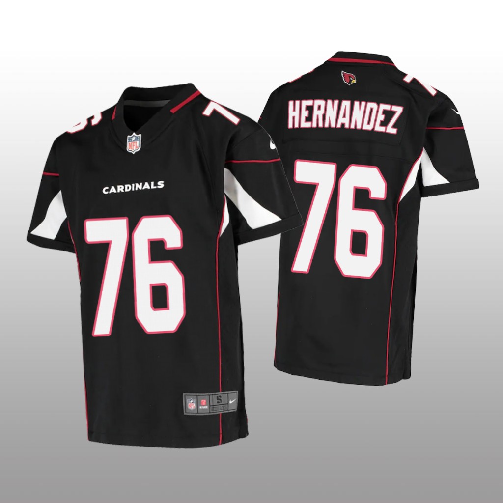Arizona Cardinals Will Hernandez Black Jersey Game - Youth