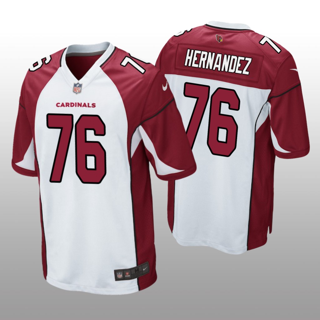 Arizona Cardinals Will Hernandez White Jersey Game - Men's