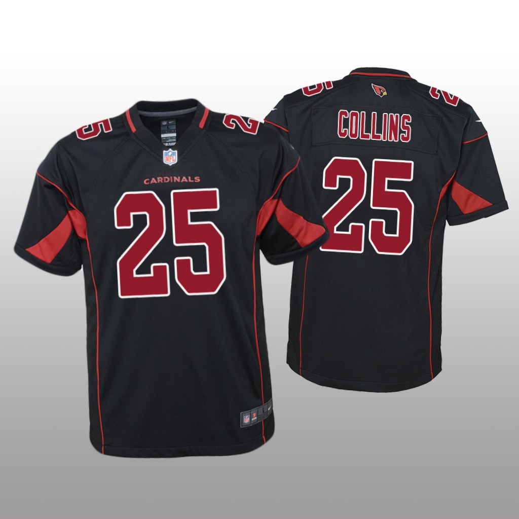 Arizona Cardinals Zaven Collins Black Jersey Color Rush Game - Youth