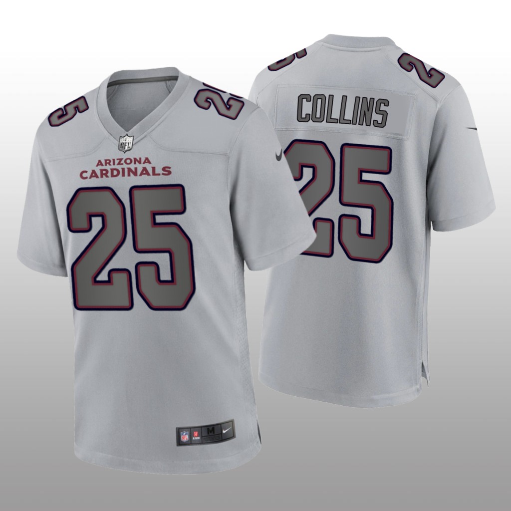 Arizona Cardinals Zaven Collins Gray Jersey Atmosphere Fashion Game - Men's