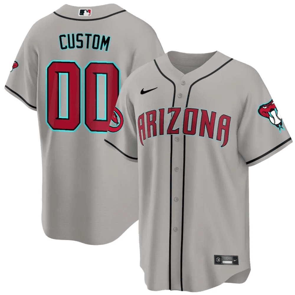 Arizona Diamondbacks 2024 Cool Base Custom Gray Road Jersey - All Stitched
