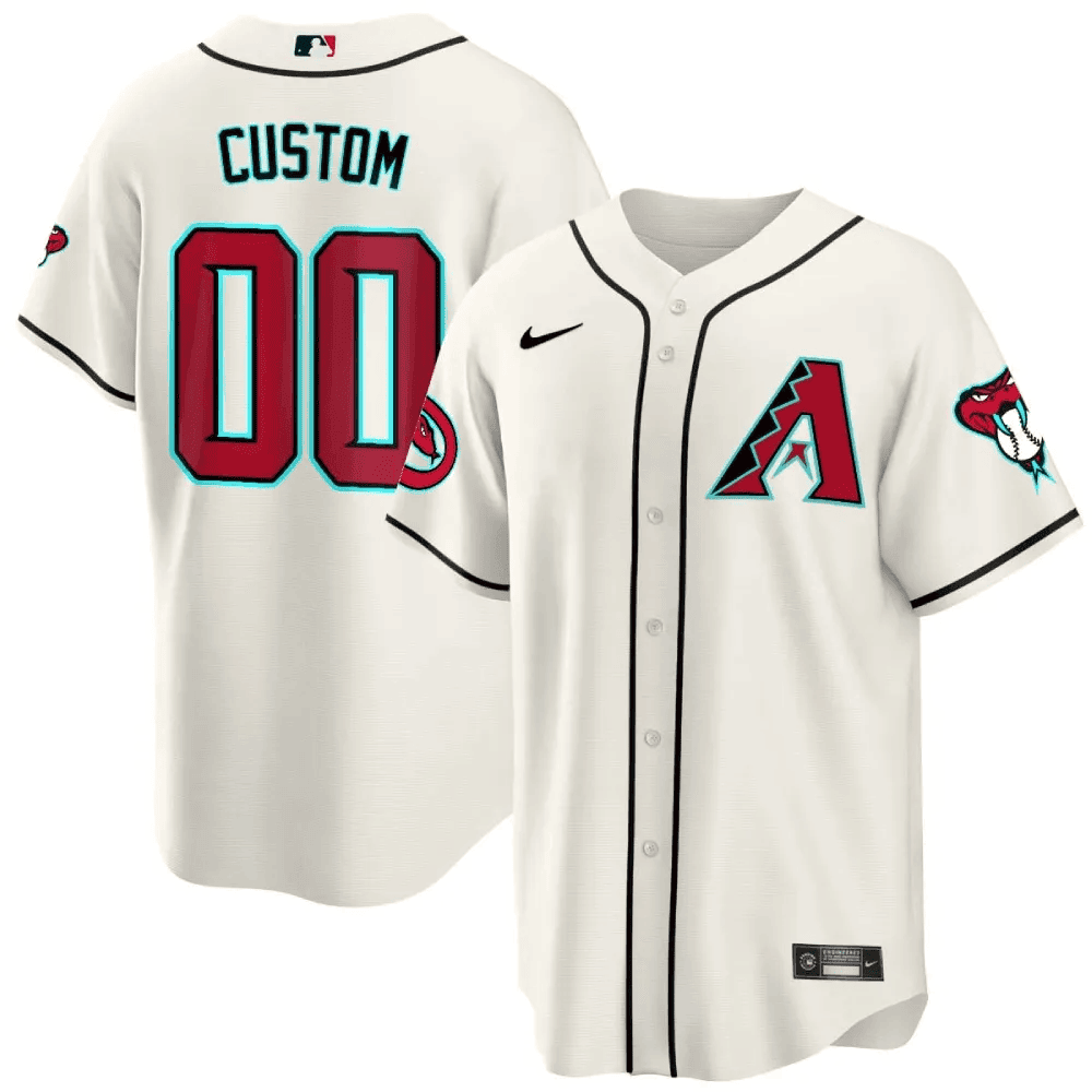 Arizona Diamondbacks 2024 Cool Base Custom White Jersey - All Stitched