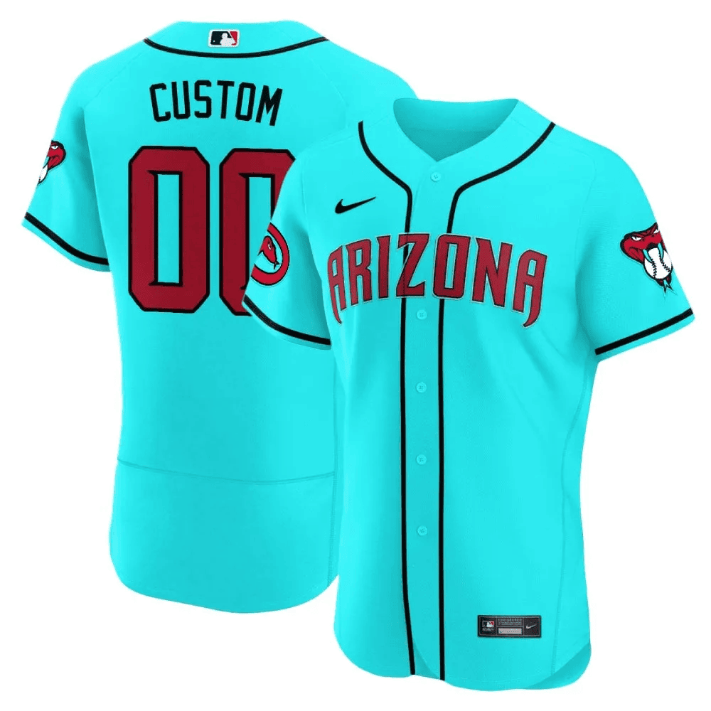Arizona Diamondbacks 2024 Flex Base Custom V2 Teal Arizona Jersey - All Stitched