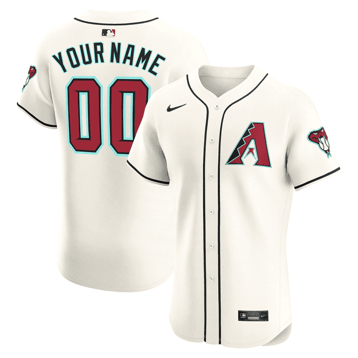 Arizona Diamondbacks 2024 Flex Base Custom White Jersey - All Stitched