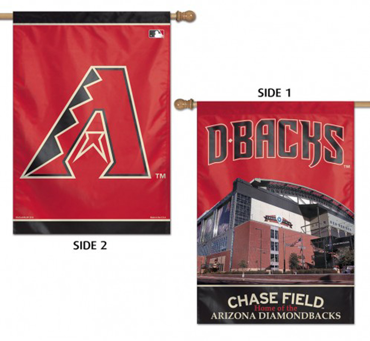 Arizona Diamondbacks 2 Sided MLB Vertical Garden Flag, House Flag