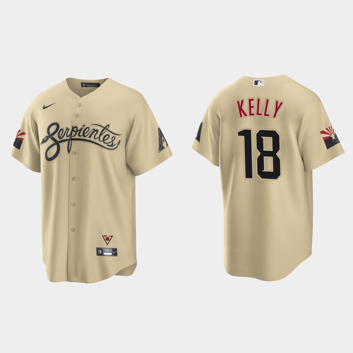 Arizona Diamondbacks Carson Kelly 2021 City Connect Jersey – Gold