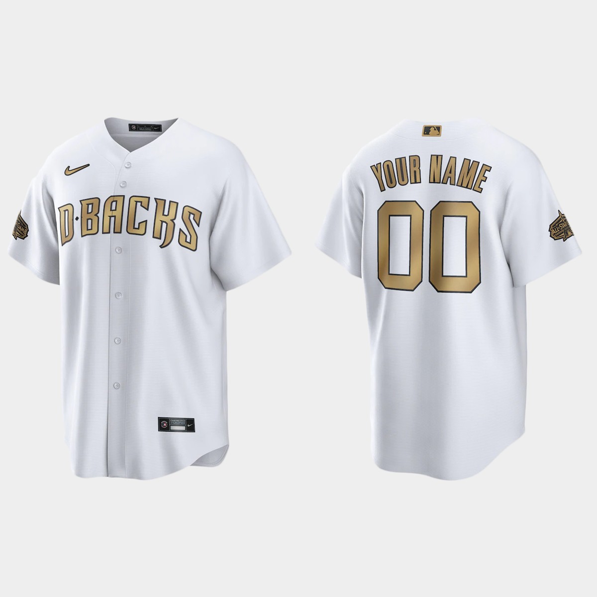 Arizona Diamondbacks Custom 2022 MLB All-Star Game Jersey – White
