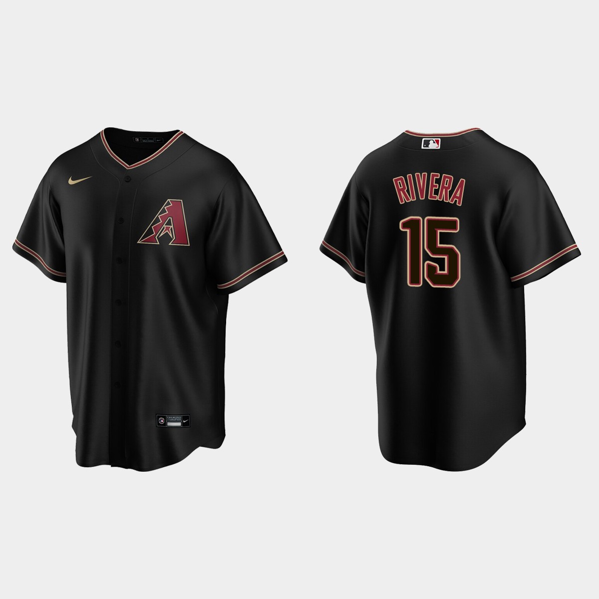 Arizona Diamondbacks Emmanuel Rivera Alternate Jersey - Black