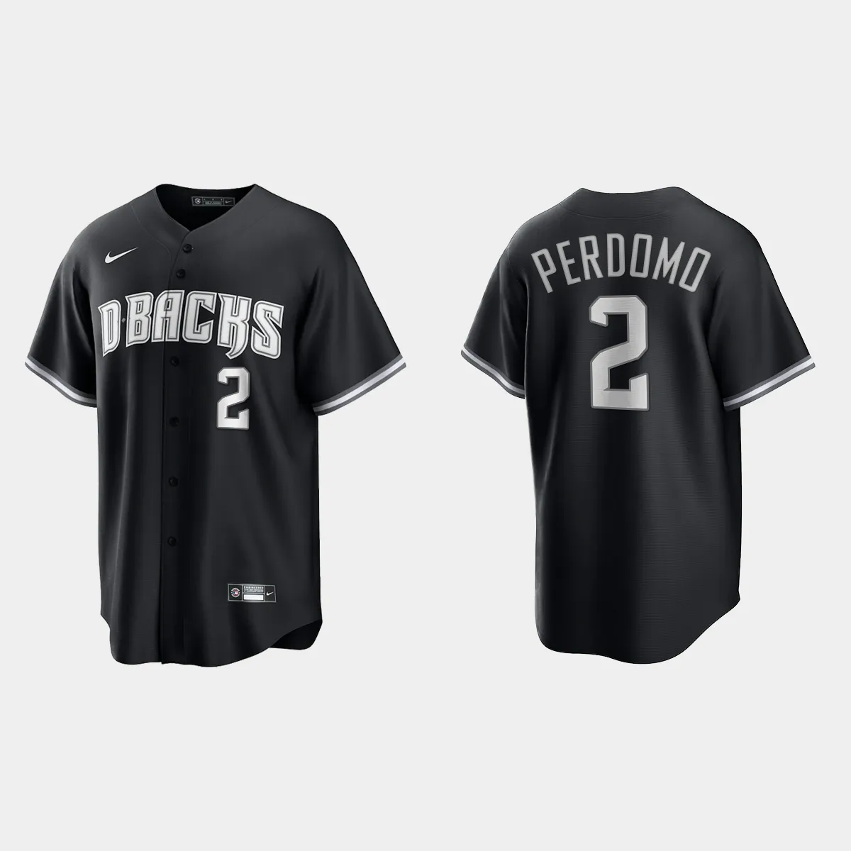 Arizona Diamondbacks Geraldo Perdomo Jersey - Black White